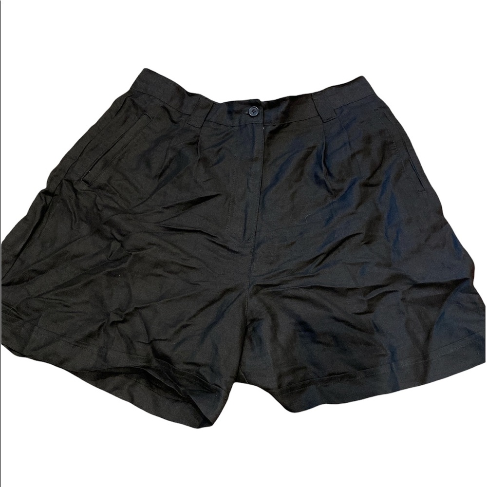 Linen plus size shorts